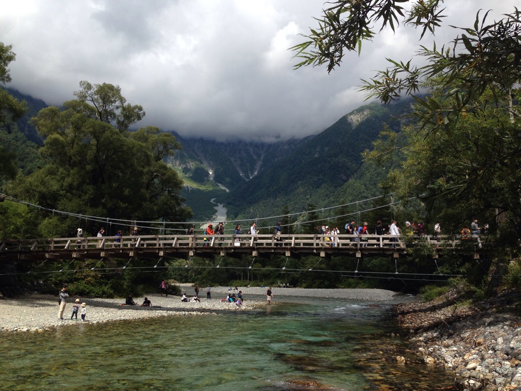 上高地 河童橋(iPhone生撮影２）