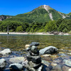 夏の上高地　石積…大正池＆焼岳
