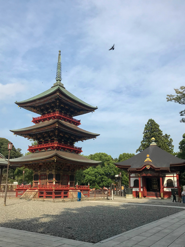 美しき三重塔と一切経堂＠成田山新勝寺