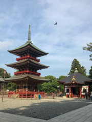美しき三重塔と一切経堂＠成田山新勝寺