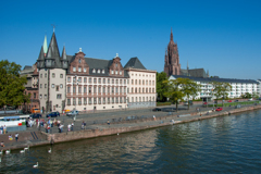 2006年ドイツの旅　旧市街散策 鉄の橋の上から…１＠フランクフルト