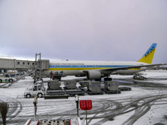 2007年中国の旅２　無事出発…＠新千歳空港