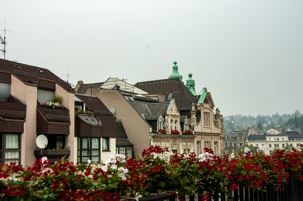 2006年ドイツの旅　ホテルの部屋からの景観＠ヴィースバーデン