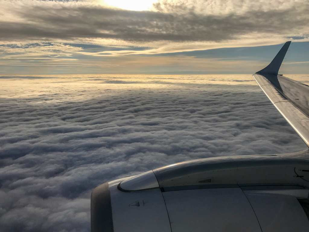 地表近くに広がる雲海