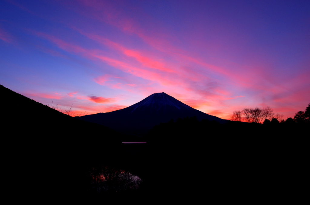 田貫湖富士山朝焼け