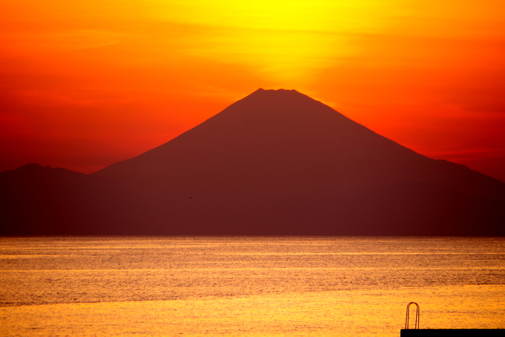 館山からの富士山