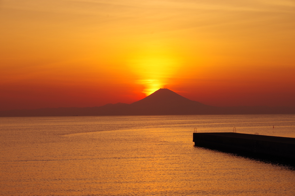 館山からの富士山