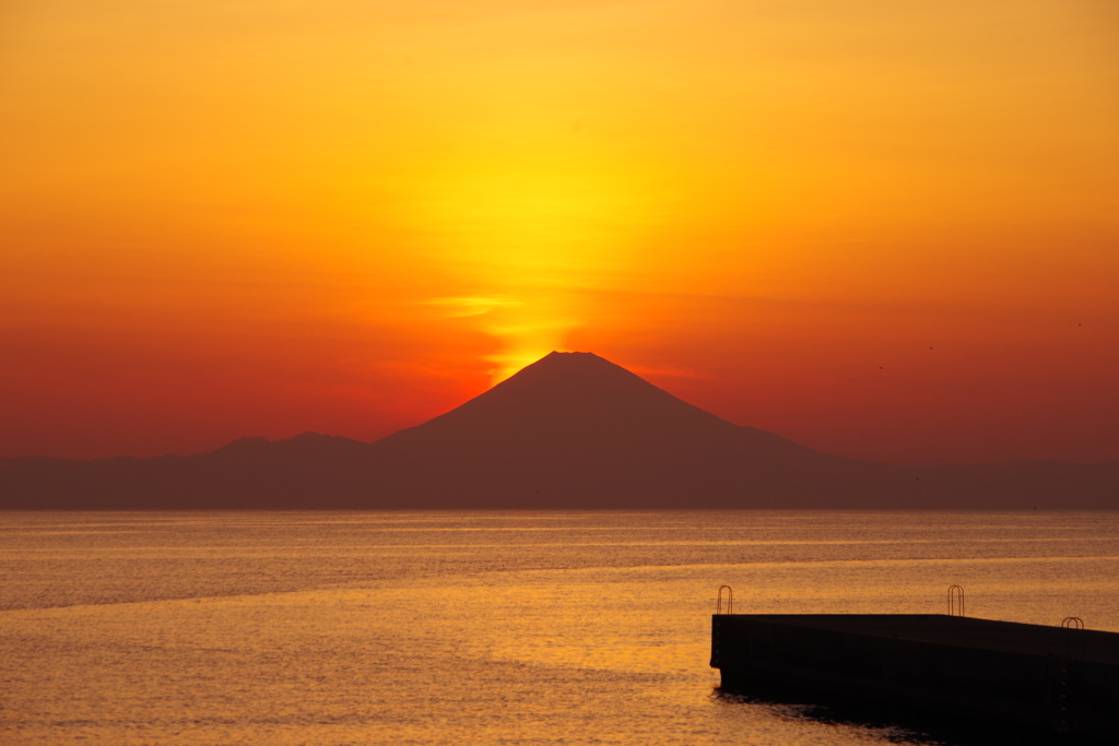 館山からの富士山