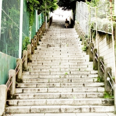 神田猿楽町、男坂　１
