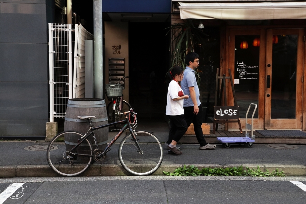 樽と自転車