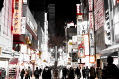夜の新宿三丁目