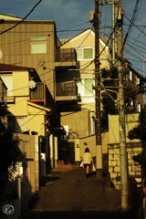 西日の街　－３