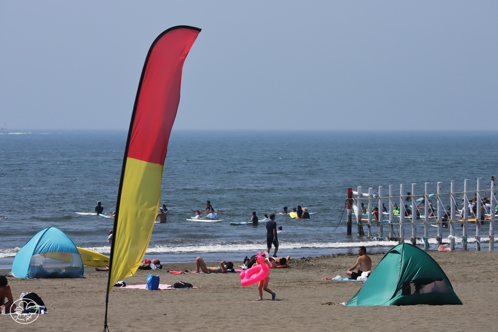 海水浴場は閉鎖でも