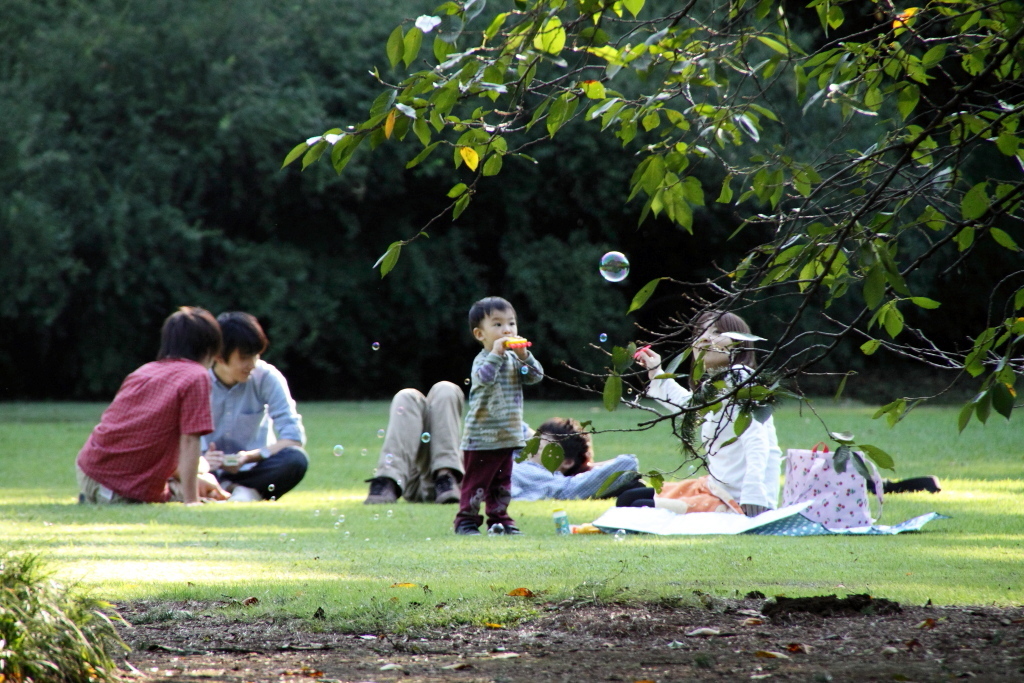 シャボン玉うかんだ
