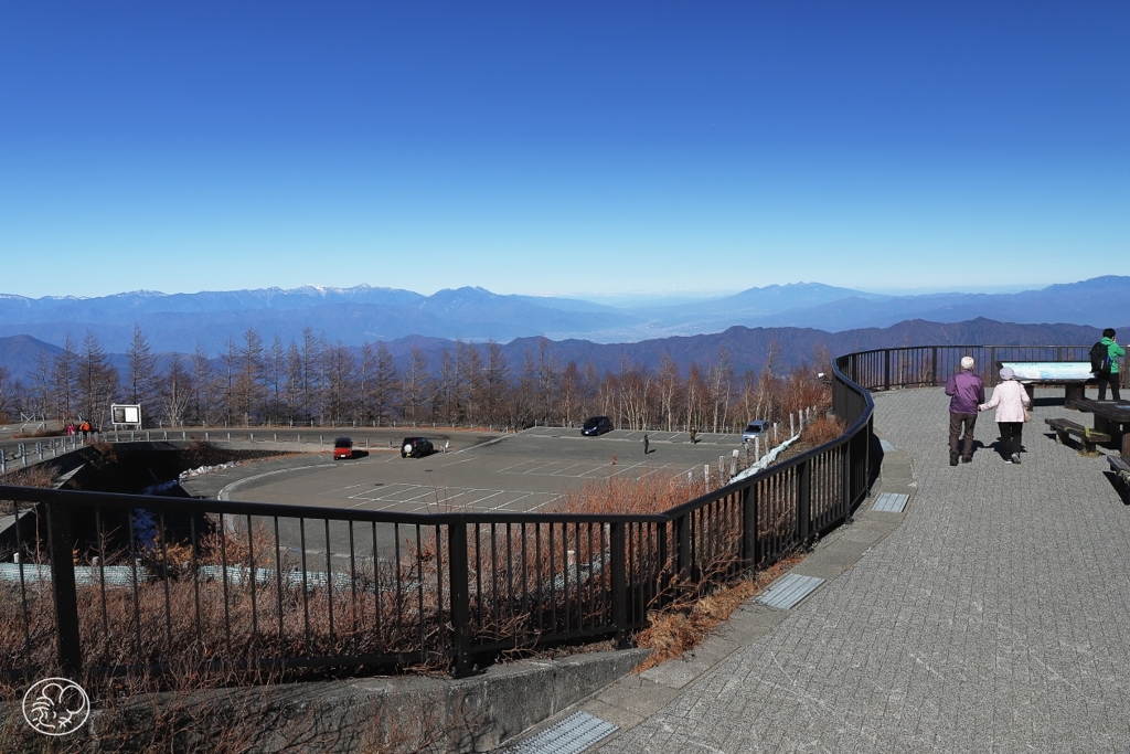 初冬富士　４　―新五合目駐車場―