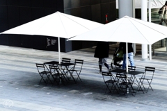 テントのある広場