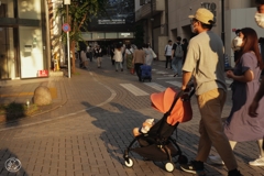 西日の新宿三丁目　２