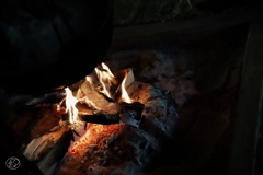 囲炉裏の火