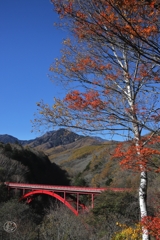 東沢大橋と八ヶ岳　２