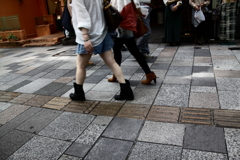 On a street 1