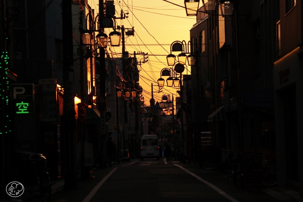 日没間近