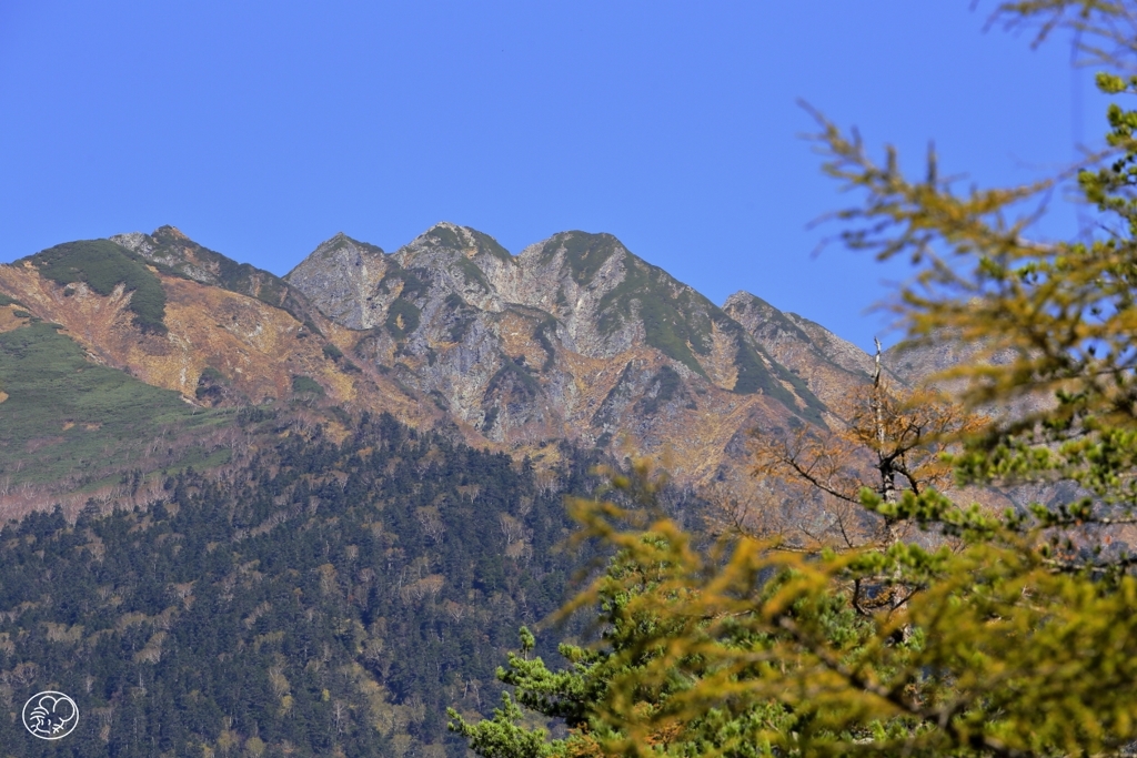 西穂高の峰々