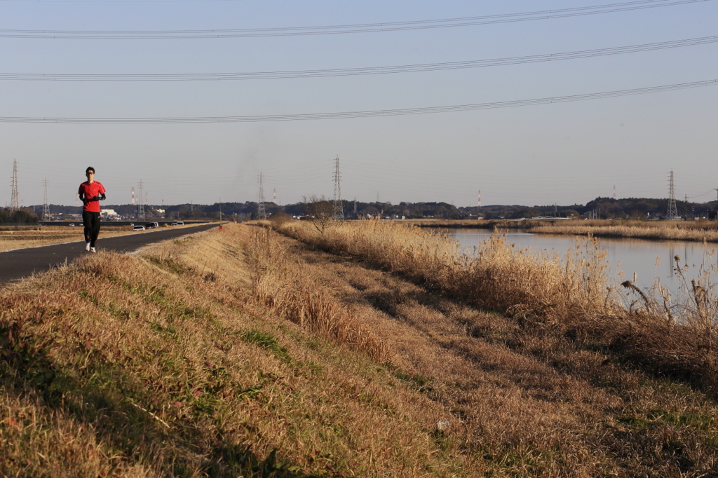 枯色の手賀川