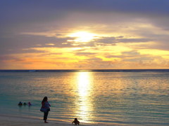 グアムの夕陽