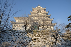 雪の福山城