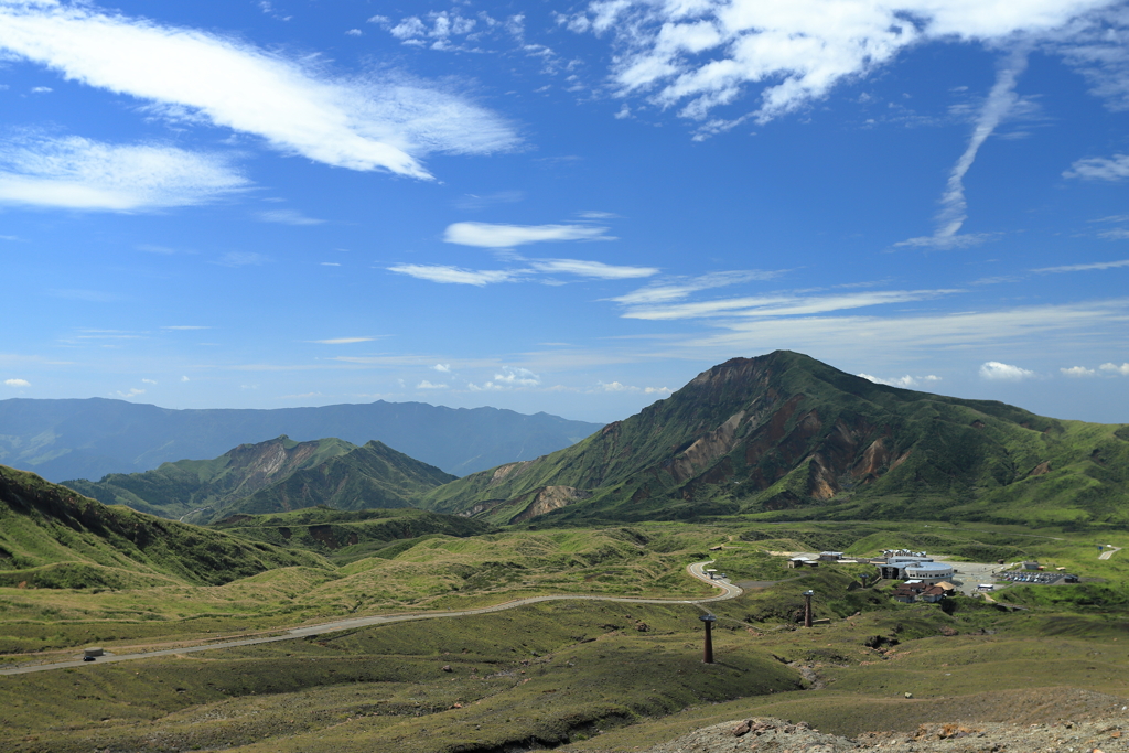 阿蘇山頂付近