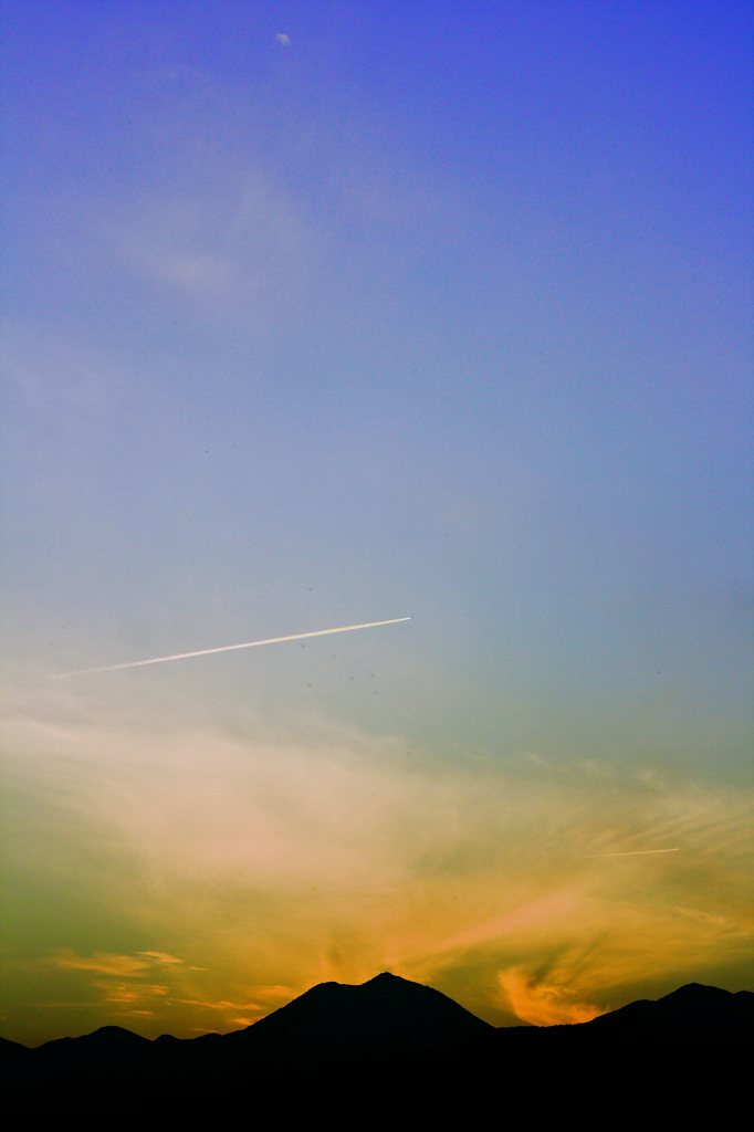 ある日の夕空