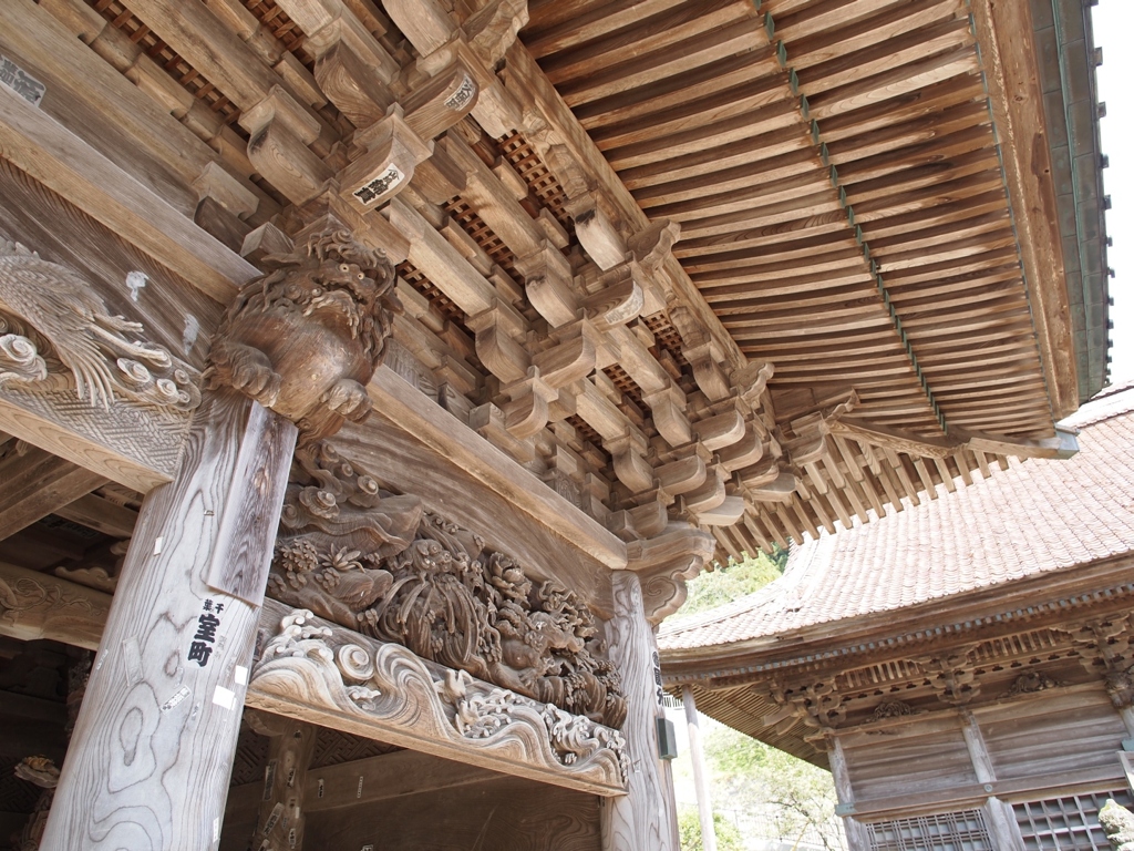 善寶寺 山門の彫刻
