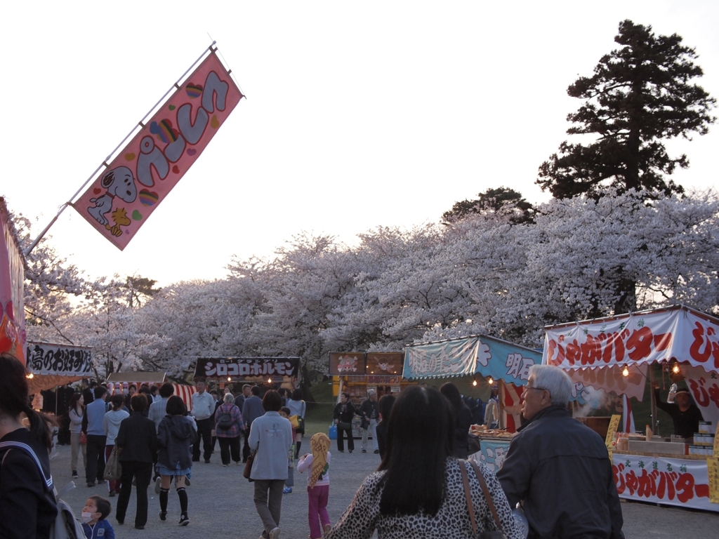 夕日に向かって
