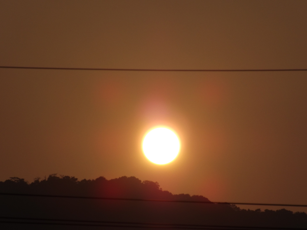 　　夕日