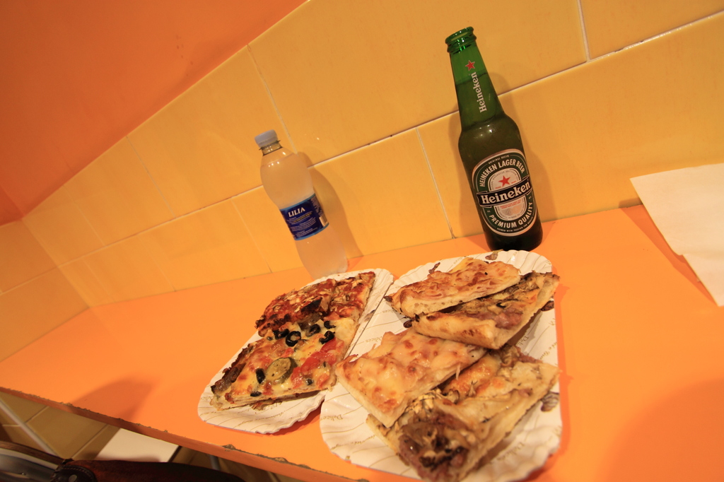 PIZZAとbirra