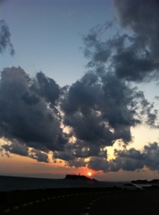 3月の夕日3