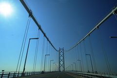 明石大橋を渡り淡路島へ向かう