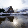 雪景色の白川郷