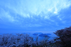 紫雲出山の夜明け