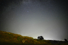 紅葉の磐梯に星が降る夜