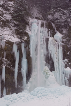 Blue and White water fall