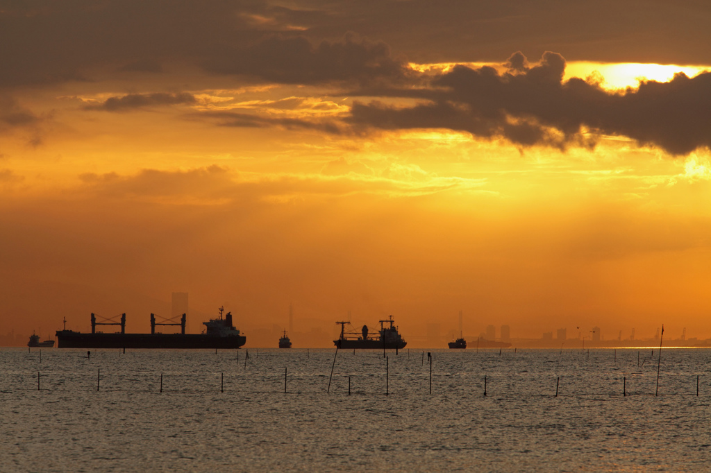 Golden　Sunset　from　Kisarazu