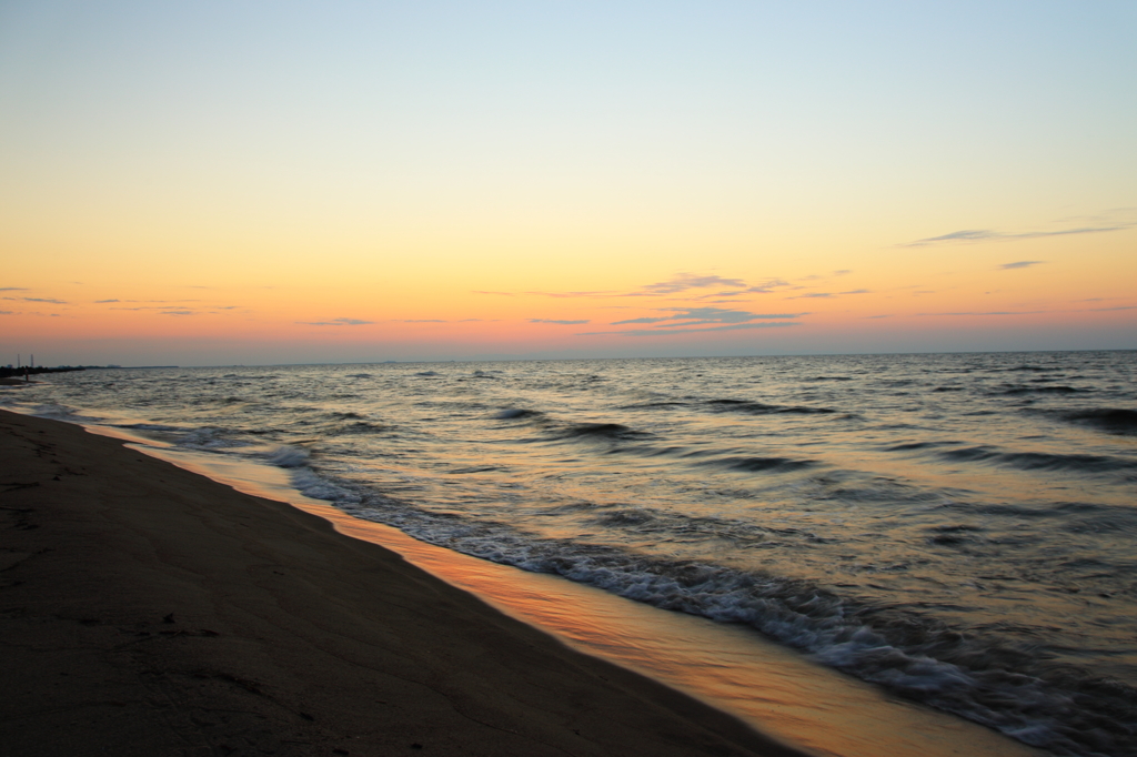 日本海の夕暮れ