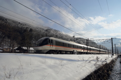 雪中列車、中山道を往く