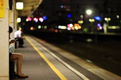 Waiting for a train