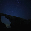 城ケ島馬の背洞門の星景