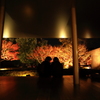 紅葉を前に話は尽きず