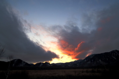 戦場ヶ原の夕日