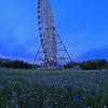 Big Ferris wheel in blue