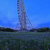 Big Ferris wheel in blue